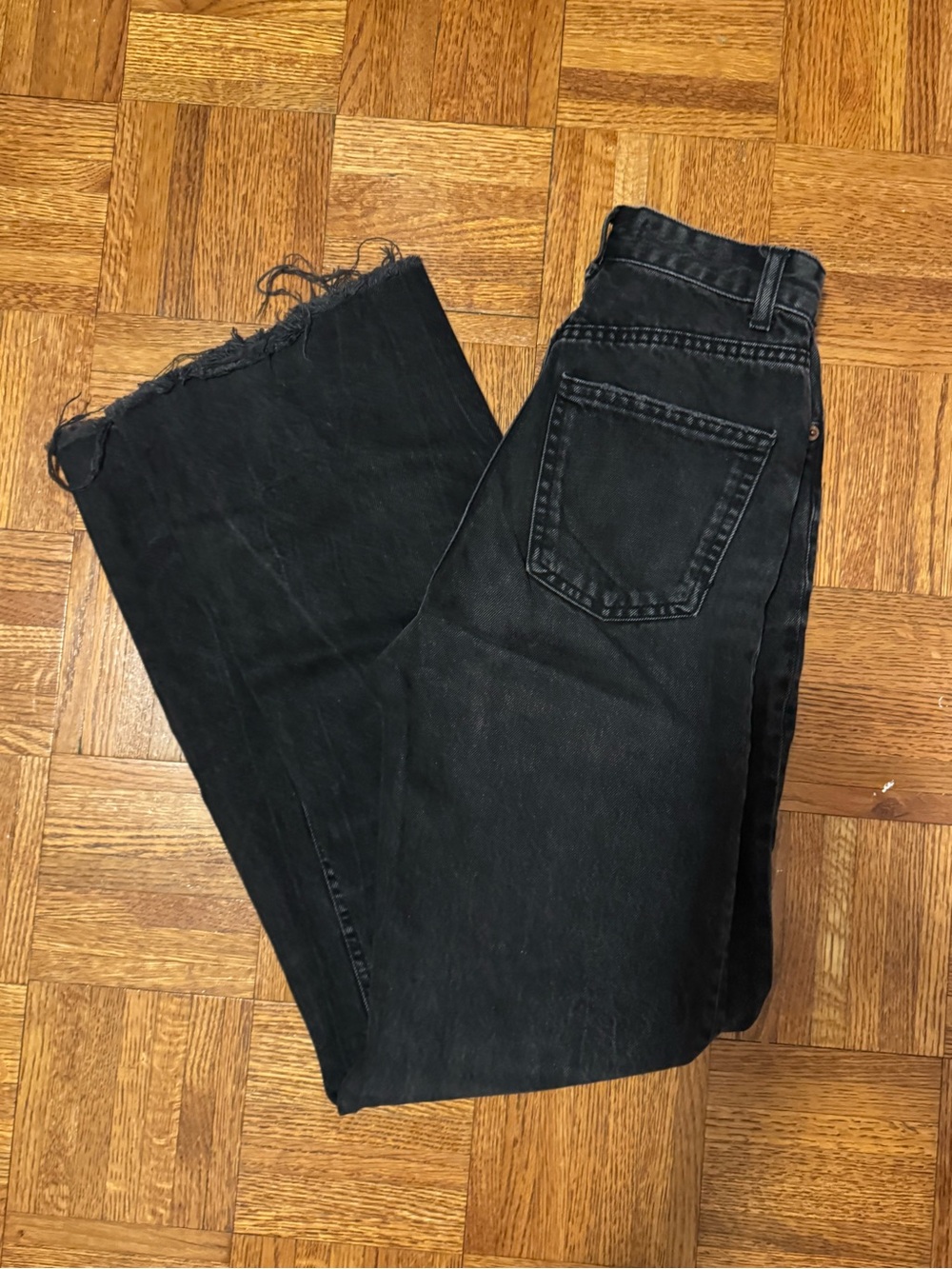 High rise wide leg black Jeans
